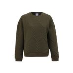 Mustang Örgü Desenli Sweatshirt, S, 5003166793, Haki, Kadın