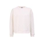 Mustang Örgü Desenli Sweatshirt, XS, 5003166846, Ekru, Kadın