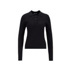 Mustang Polo Yaka Basic Kazak, S, 5003276384, Siyah, Kadın