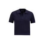 Mustang Polo Yaka Nakışlı Kazak, XS, 5003230281, Lacivert, Kadın