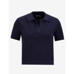 Mustang Polo Yaka Normal Nakışlı Lacivert Kazak Kadın M5SL-KZK1909 - XL