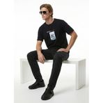 Mustang Relaxed Baskılı T-Shirt, L, 5003334357, Siyah, Erkek