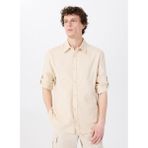 Mustang Relaxed Bej Nakışlı Erkek Gömlek M5SM-GML1059 - XL