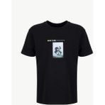 Mustang Siyah Erkek Relaxed Baskılı T-Shirt M6SM-TST1591