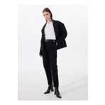 Mustang Standart Bel Normal Paça Mom Fit Siyah Kadın Denim Pantolon CHARLOTTE TAPERED-1011