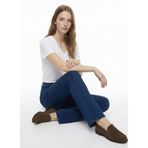 Mustang V Yaka Düz T-Shirt M6Sl-Tst1848, M, 5003336241, Ekru, Kadın