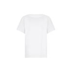 Mustang V Yaka Düz T-Shirt, S, 5003336241, Ekru, Kadın