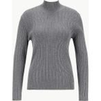 Mustang Yarım Balıkçı Yaka Basic Düz Gri Kazak Kadın M5WL-KZK1079 - XL