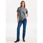 Mustang Yüksek Bel Bol Paça Geniş Fit İndigo Denim Pantolon, 29-30, 5003277363, İndigo, Kadın
