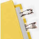 Mustard Cat in a Book Kitap Ayracı