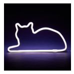 Mustard Sitting Beyaz Cat Led Işık