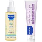 Mustela 100 ml Bebek Bakım Masaj Yağı + 100 ml Vitamin Barrier 1-2-3 Krem