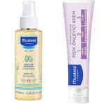 Mustela 100 ml Bebek Bakım Masaj Yağı + 50 ml Vitamin Barrier 1-2-3 Krem