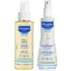 Mustela 100 ml Bebek Bakım Yağı + 200 ml Papatya Suyu Canlandırıcı Şekillendirici Sprey