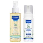 Mustela 100 ml Bebek Masaj Yağı + 150 ml Yenidoğan Köpük Şampuan