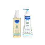 Mustela 100 ml Bebek Masaj Yağı ve 500 ml Gentle Gel