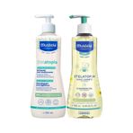 Mustela 500 ml Stelatopia Şampuan+ Mustela 500 ml Stelatopia Temizleme Yağı