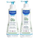 Mustela 500 ml Yenidoğan Saç ve Vücut Şampuanı + 300 ml Hydra Bebek Vücut Losyonu
