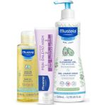 Mustela Bebek Günlük Çözüm Seti- Doğal Içerikli Yenidoğan Şampuan Pişik Önleyici Krem Mas