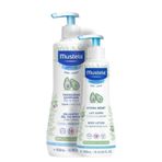 Mustela Gentle Cleansing Gel 500 ml Yenidoğan Şampuan + Mustela Hydra Bebe 300 ml Body Lotion