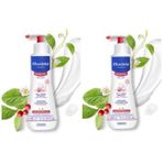 Mustela Hassas Ciltler İçin 300 ml 2 Kutu Soothing Cleansing Saç ve Vücut Jeli