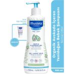Mustela Organik Avokado Içeren Yenidoğan Bebek Şampuan 500 ml+20 ml VBC Pişik Seyahat Boy Hediyeli Set