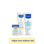 Mustela Soğuk Hava Kalkanı Seti- Rahatlatıcı Göğüs Balsamı, Kuru Cilt Yüz Kremi, Stick Bebek Çocuk