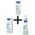Mustela Stelatopia Bakım Seti: Lipid Replenishing Cream 300 ml +Emollient Face Cream Yüz Kremi 40 Ml+Cleansing Gel 200 ml Çanta Hediyeli - 3504105033620