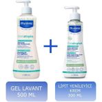 Mustela Stelatopia Gel Lavant 500 ml + Lipit Yenileyici Krem 300 ml