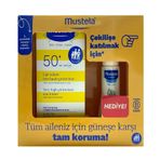 Mustela Yüksek Korumalı Spf 50+ 100 ml Güneş Losyonu+50 ml Hydra Bebe Şampuanı
