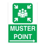 Muster Point Uyarı Tabelası - 50x70 Alüminyum Kompozit Panel - ED5