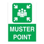 Muster Point Uyarı Tabelası - 70x100 Alüminyum Kompozit Panel - ED6