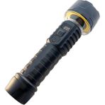 Mustran 2’si 1 Arada 8 Mod Şarjlı Dijital Ekran LED El Feneri Ön Projektör+Halka Kamp Işık Sos Tripod Uyumlu