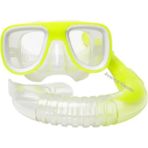 Mustran 3-6 Yaş Çocuk Şnorkel Maske Küçük Model 2'li Set Maske Şnorkel Deniz Havuz Dalış Maskesi - 3 - 6 Yaş - Sarı