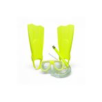 Mustran Çocuk 3'lü Deniz-Havuz Set Palet Maske Şnorkel Dalış Seti PVC 24-29 Numara Ayarlanabilir Kayışlı, Tek Ebat, Avnmustranpaletliset1, Sarı