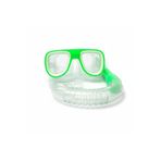 Mustran Çocuk Şnorkel Maske Küçük Model 2'li Set Maske Şnorkel Deniz Havuz Dalış Maskesi, Tek Ebat, Avnmustranbasicsnorkel, Yeşil