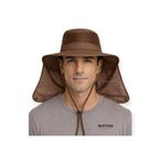 Mustran Safari Spor Güneş Şapkası Ense Korumalı Fileli Trekking Kamp Yürüyüş Outdoor Yazlık Şapka, Tek Ebat, avnsafar1, Kahverengi, Unisex Yetişkin