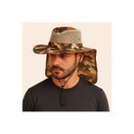 Mustran Uv Korumalı Enseli Outdoor Şapka Bahçe Balıkçı Kamuflaj Güneş Şapkası Hafif Çöl