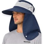 Mustran Uv Korumalı Geniş Siperli Enseli Güneş Şapkası Fileli Outdoor Balıkçı Kamp Bahçe Unisex - Tek Beden - Lacivert