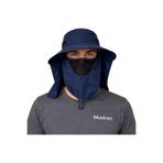 Mustran Uv Korumalı Sök Tak Maskeli Unisex Enseli Güneş Şapka Sinek Koruyucu Tarla Balıkçı Kamp Outdoor Plaj Lacivert
