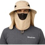Mustran Uv Korumalı Sök Tak Maskeli Unisex Enseli Şapka Sinek Koruyucu Tarla Balıkçı Kamp Outdoor Plaj - Tek Beden - Krem Rengi