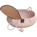 Musty1 Rattan Kedi Kumu Kedi Tırmalama Tahtası Dört Mevsim Evrensel El Dokuması Yıkanabilir Çizilmeye Dalı Pamuk Ip Evcil Hayvan Kumu (Yurt Dışından) - Renkli