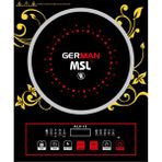 Musullu German 3500W Elektrikli Ocak Şık Tasarımlı Tek Gözlü İndüksiyonlu Cam Yüzey - Siyah