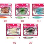 Mutant 3538 Twost Tail Flash 9 cm Levrek Silikonu 5'li Paket Suni Yem
