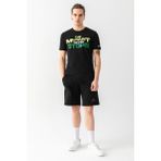 Mutant Dynamic - Baskılı Erkek Slim Fit T-shirt - Siyah