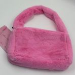 Mute Bag Cind Pink Baget Çanta / Şeker Pembe Renk Baget Peluş Çanta ( En:30 Boy:20)