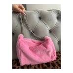 MUTE BAG Cind Pink Zincirli Baget/Şeker Pembe Zincirli El Ve Omuz Çantası (Boy:20 En:30) Pembe