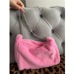 Mute Bag Cindy Pink Zincirli Baget / Şeker Pembe Zincirli El Ve Omuz Çantası