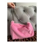MUTE BAG Cindy Pink Zincirli Baget/Şeker Pembe Zincirli El Ve Omuz Çantası (20 * 30) şeker pembesi