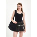 Mute Bag Classic Kanvas Siyah Renk Tote The School Bag Çapraz ve Omuz Çantası BOY 27 X EN 35 - --Siyah